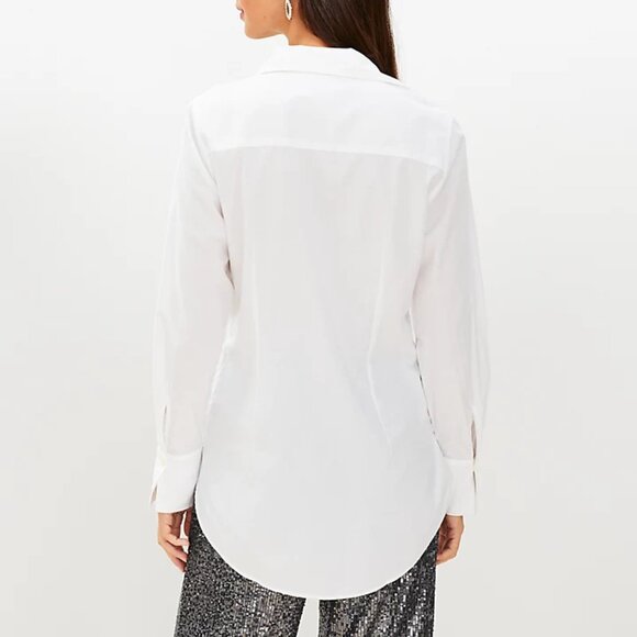 LOFT Twist Front Tunic Blouse (NWT) - Picture 2 of 2